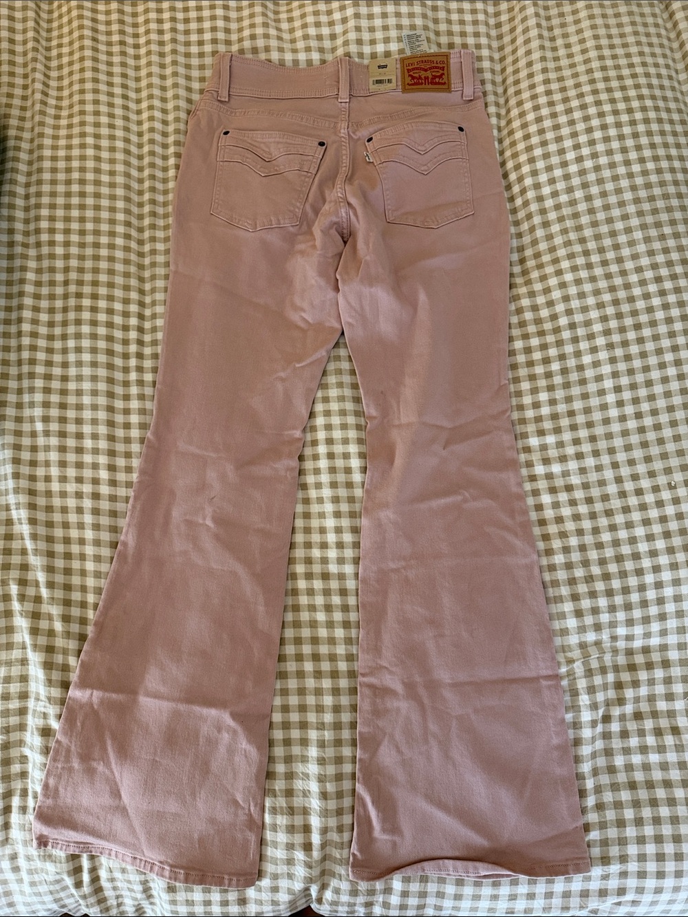 Levi's Dusty Pink Flare Jeans